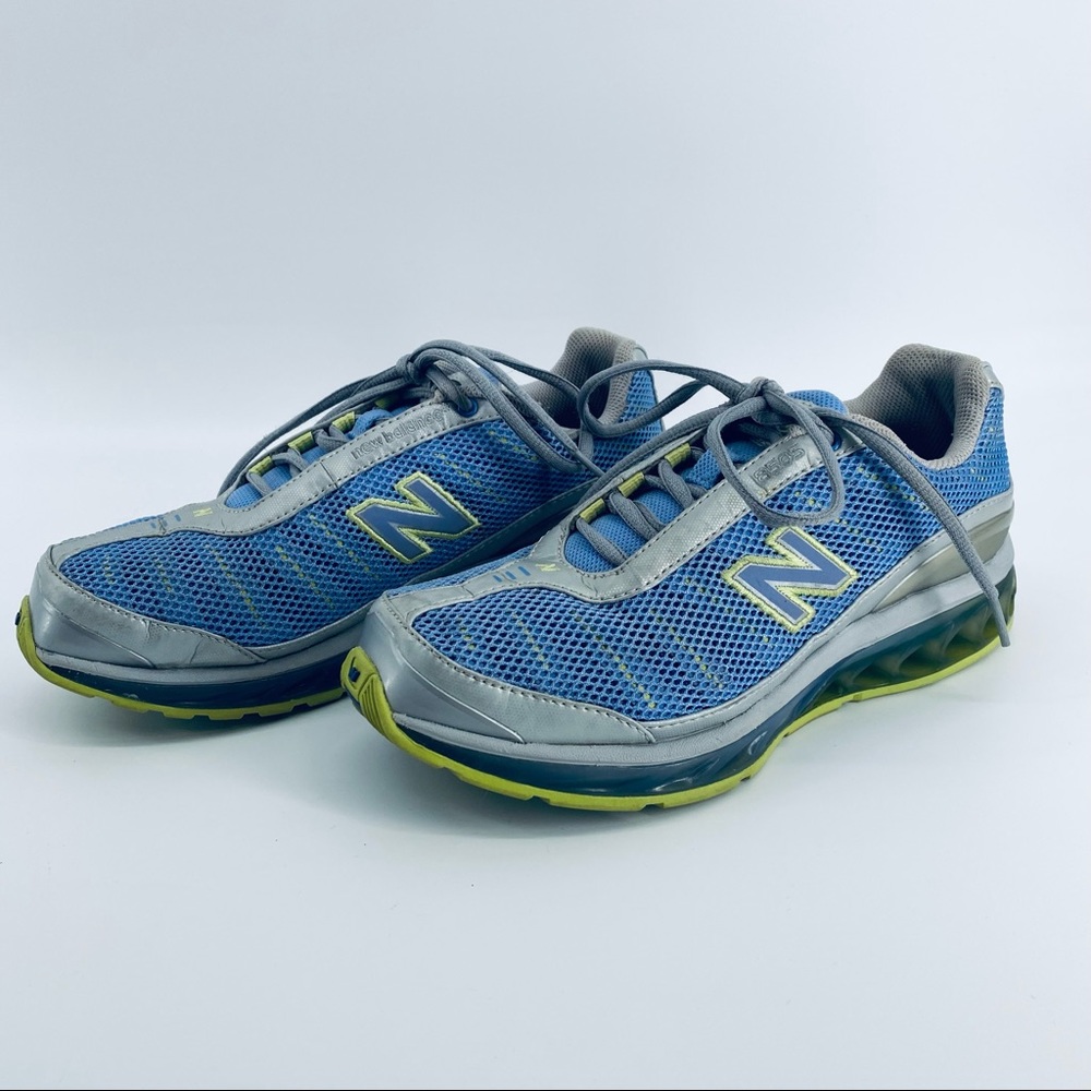 New Balance W8505BL Blue/Green/Silver Running Shoe - Picture 3 of 15